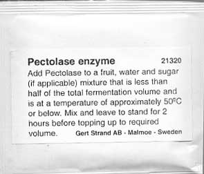 Pectolase enzymer till 25 liter vin