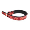 Fodrat l�derhalsband, 70cm x 40mm