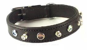Fodrat l�derhalsband, 50cm x 25mm