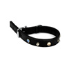 Fodrat l�derhalsband, 45cm x 25mm