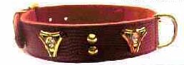 Fodrat l�derhalsband, 60cm x 40mm