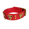 Fodrat l�derhalsband, 50cm x 40mm