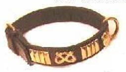 Fodrat l�derhalsband, 60cm x 25mm